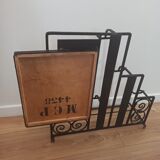 Vintage art deco wall coat rack