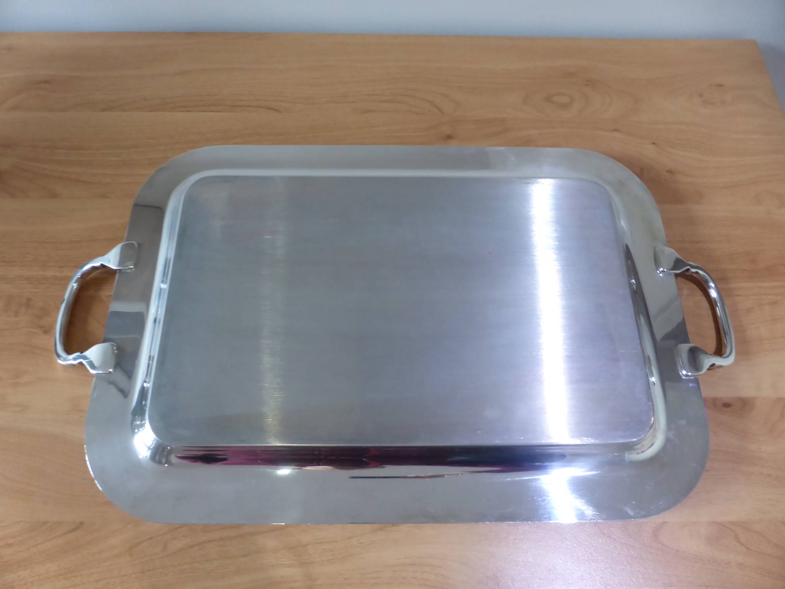 Silver-plated metal tray Cesa 240567