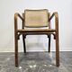 Fauteuil en bois cintré des années 60