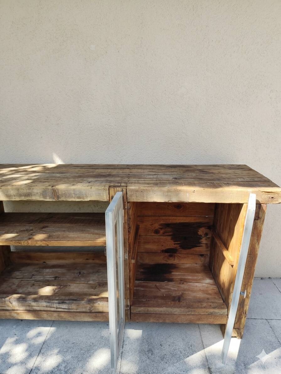 Large solid wood workbench