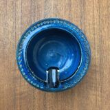 Vintage Italian Ashtray Rimini Blue in Ceramic by Aldo Londi for Bitossi