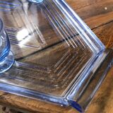 Carafe, glasses, tray