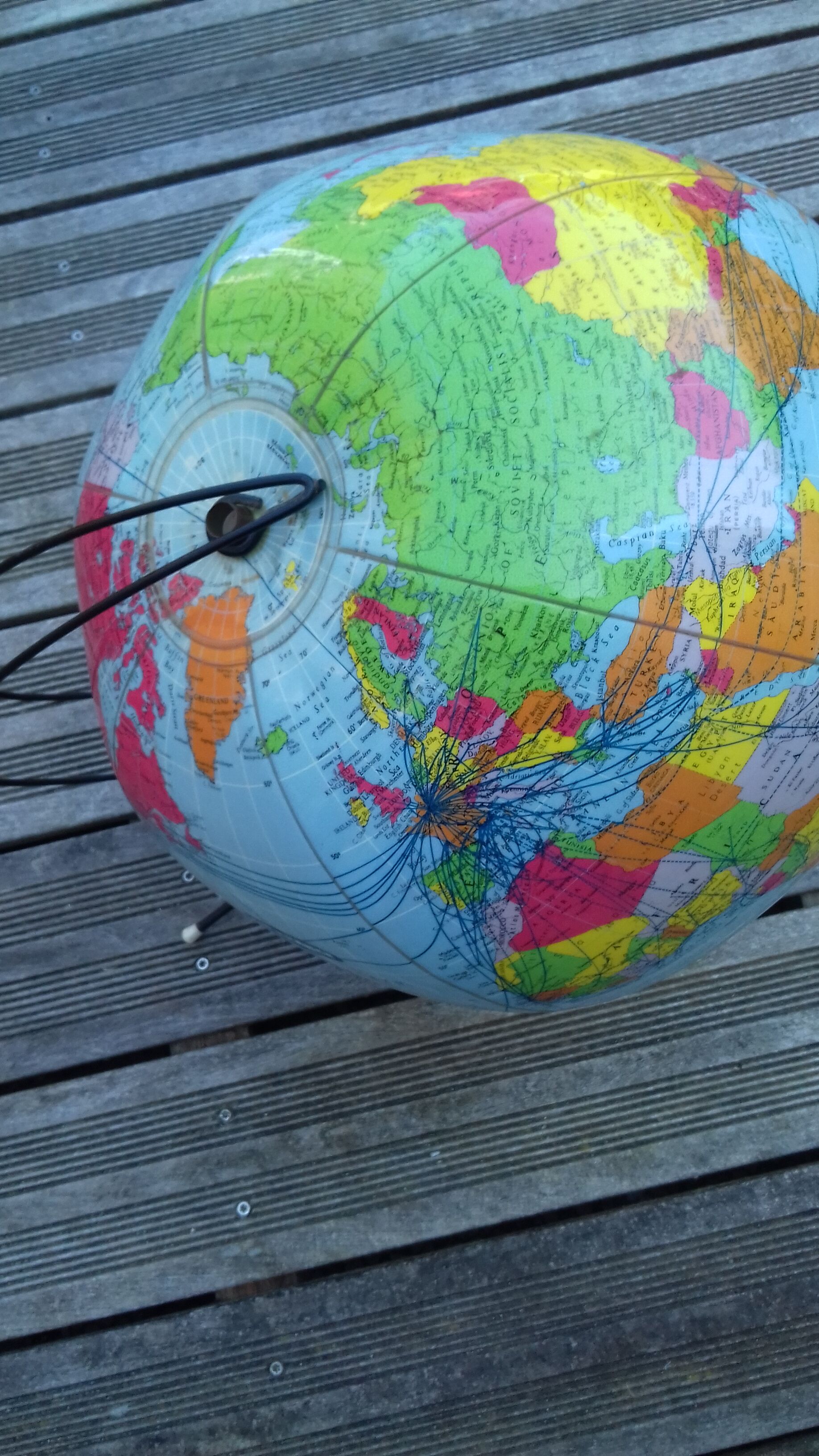 Mappemonde Air France vintage