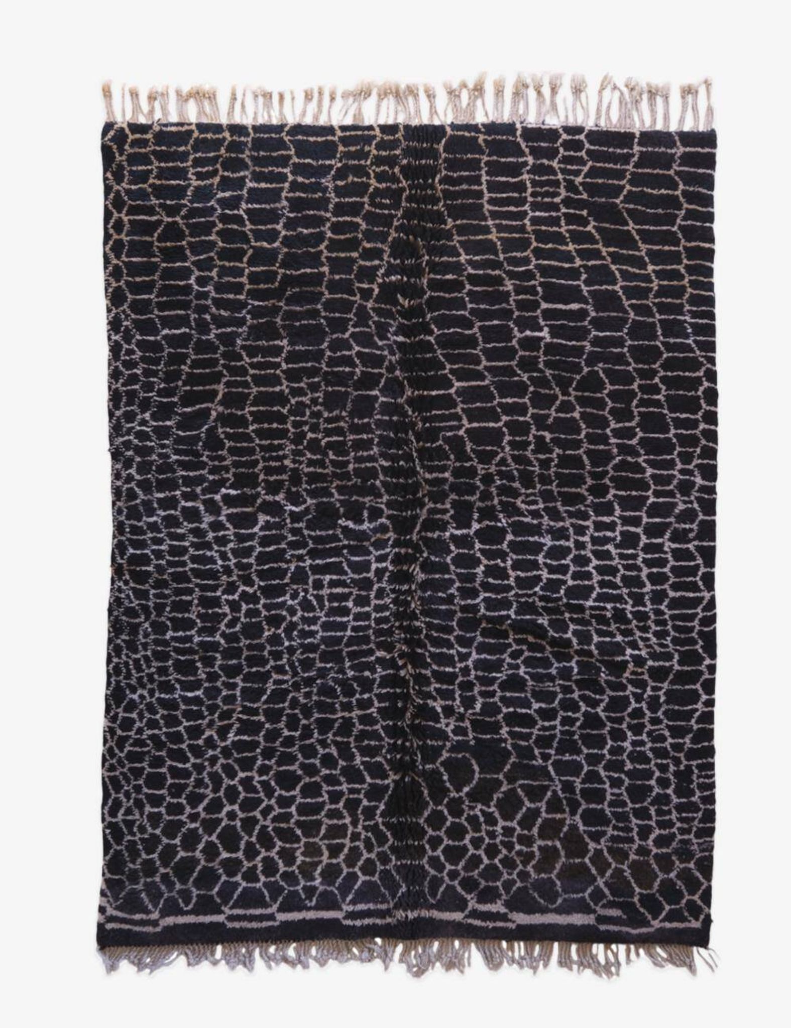 Tapis Noir Beni MRirt - 250 x 184 cm