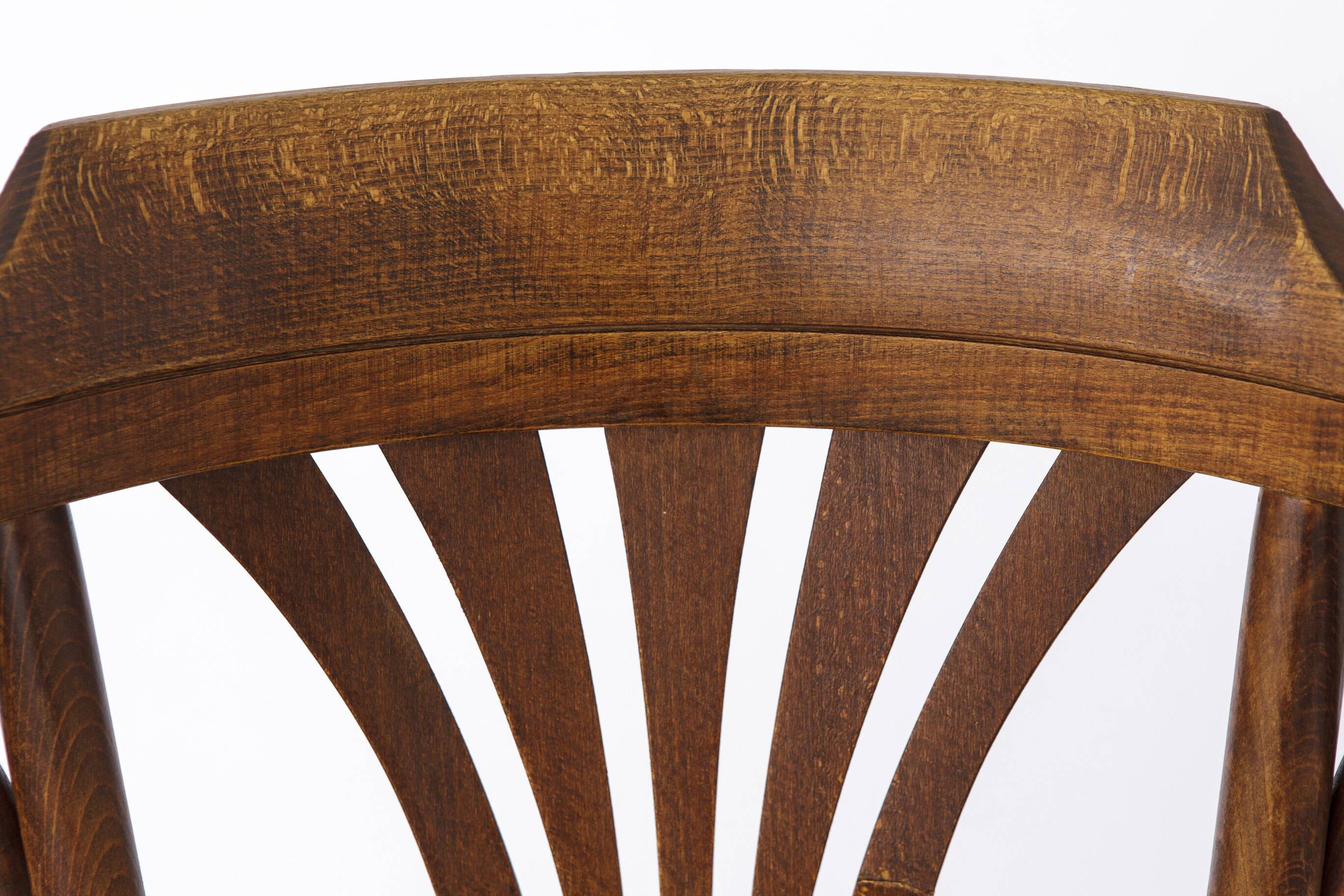 1 tabouret haut de pub irlandais vintage en bois avec technique de bois courbé des années 1960-1970