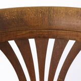 1 Vintage Wooden Irish Pub High Stools with Bentwood Technique 1960s-1970s