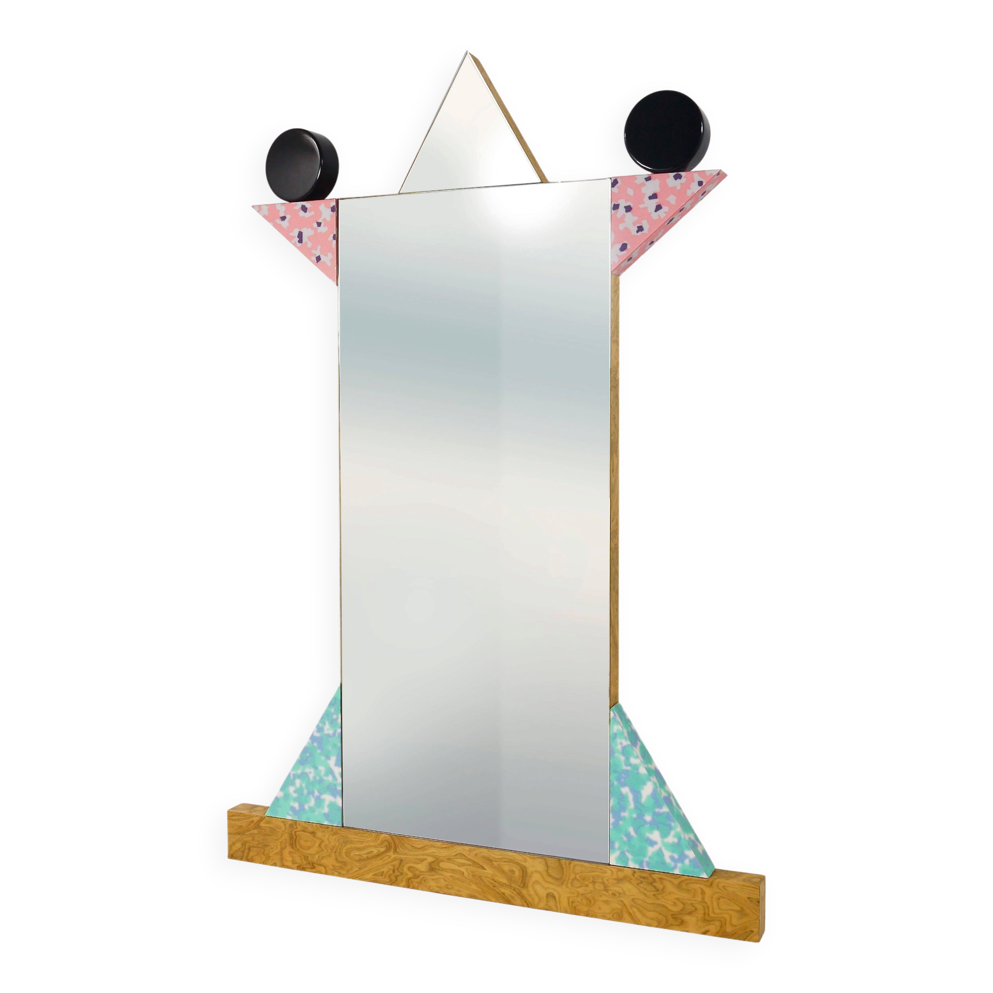 Ettore Sottsass Memphis Milano Diva Wall Mirror Vintage, Italy, 1984