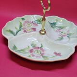 Old Serving Dish With 3 Compartments In Barbotine 1900