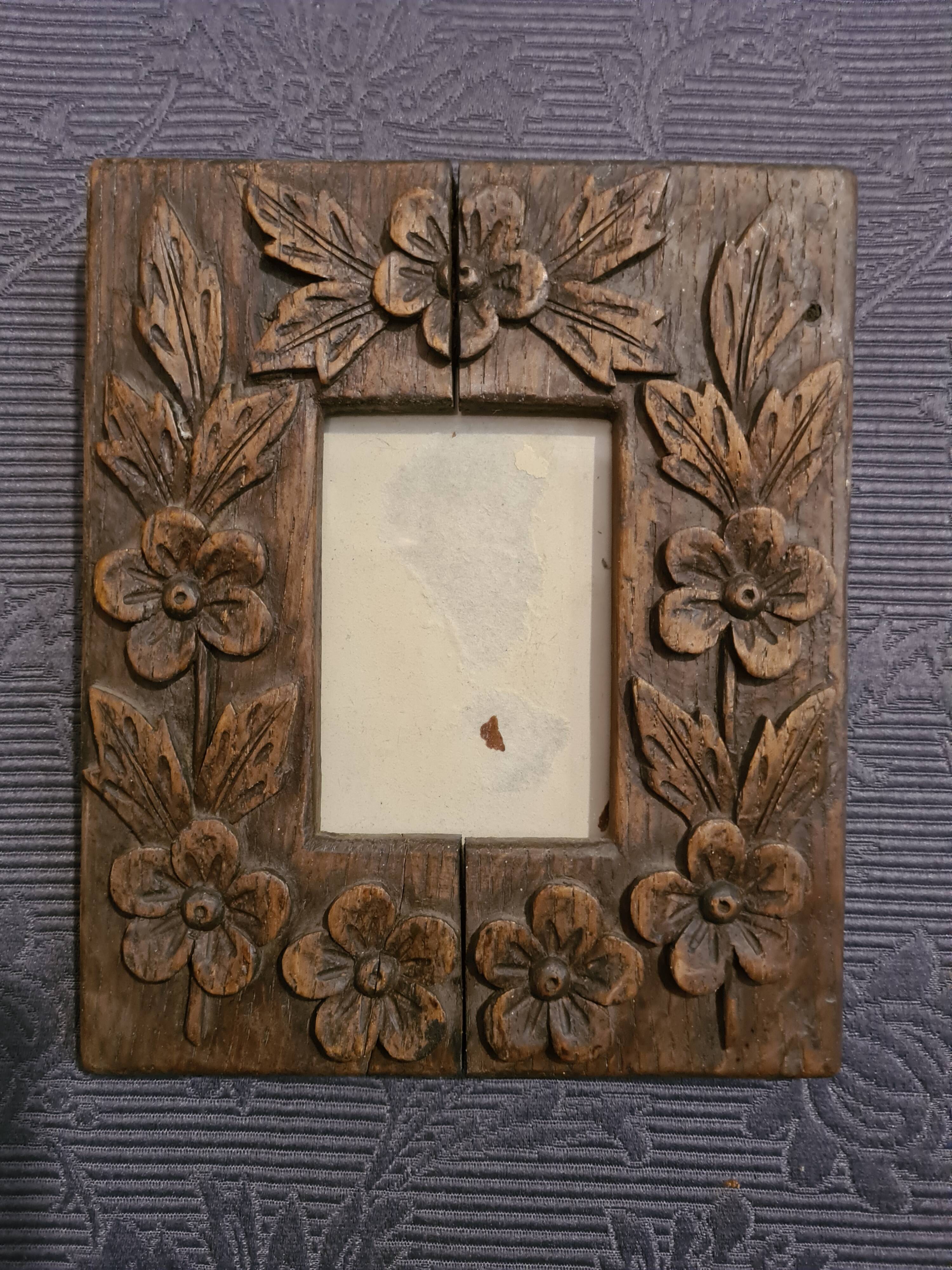 Frame carved folk art