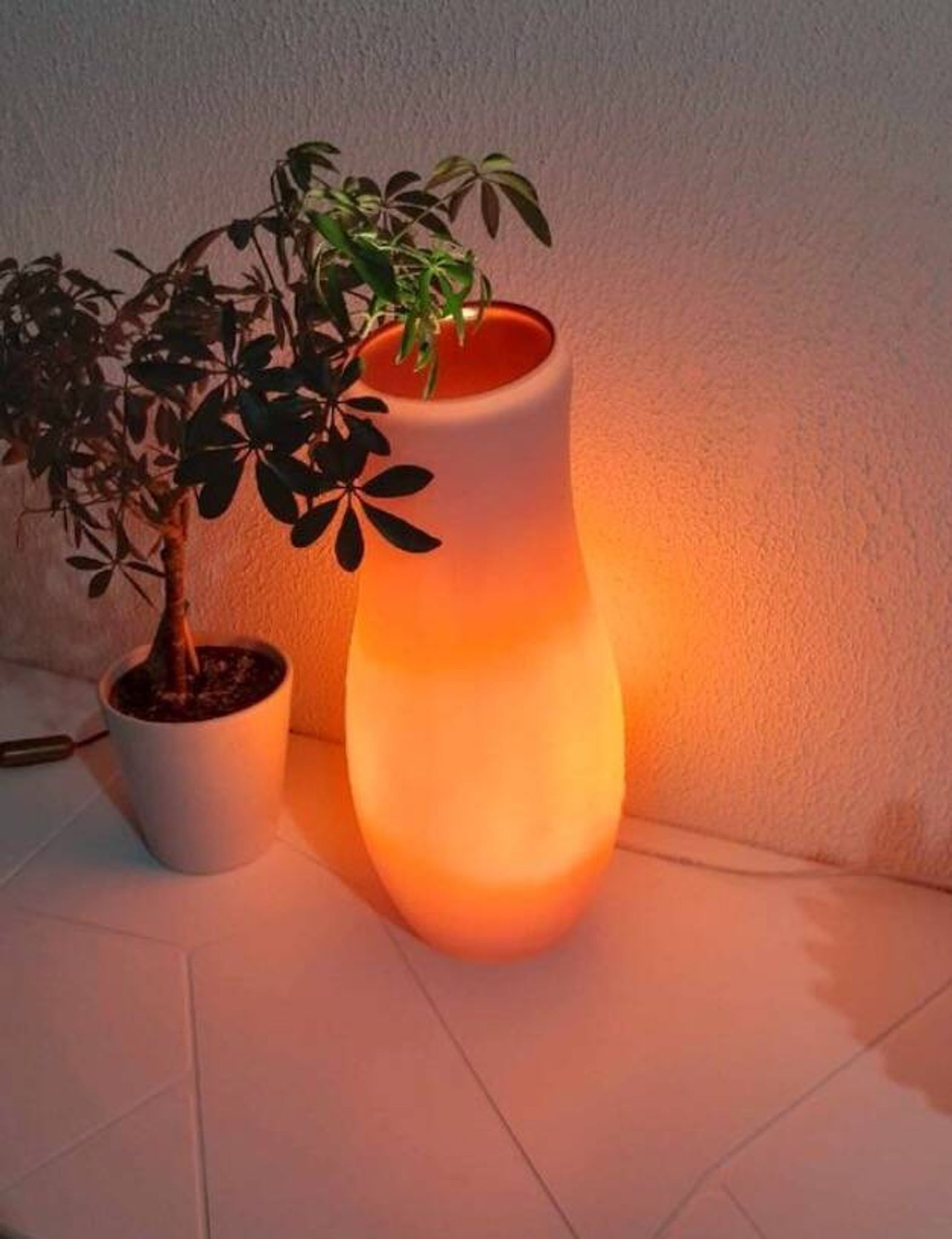 Lampe IKEA mylonit en verre vintage 1980