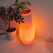 Lampe IKEA mylonit en verre vintage 1980