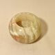 Vintage brown green onyx round candle holder 1070 tealight holder