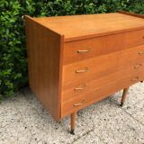 Vintage chest of drawers spindle feet
