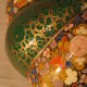 Round Pumpkin-Shaped Box in Painted Papier-Mâché