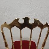 Paire de chaises Chiavarine, laiton
