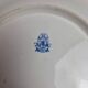 Old flat plate Gien 1860-1871 – blue earthenware decoration – 19th century