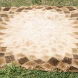 Tapis "space age". motifs psychédélique. circa 1970