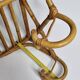 Vintage Rattan Wall Shelf with Hooks – 60s/70s