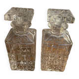 Pair of Crystal Whiskey Decanters