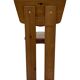 Vintage Brutalist Pine Chair 1970s Minimalist Wood Design
