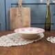 Antique footed compote HB & Cie with rose decoration – Ironstone