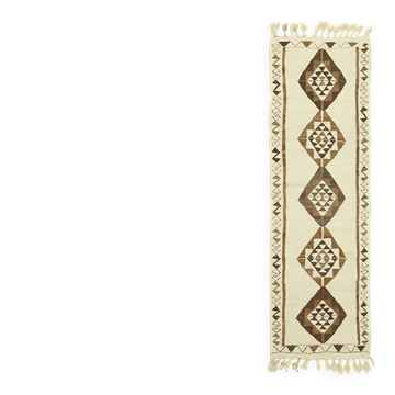Turkish Handwoven Vintage Herki Kilim 96 cm x 290 cm