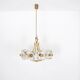 Lustre en laiton & fleurs Simon & Schelle.