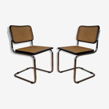 Pair of chairs by Marcel Breuer Italie B32