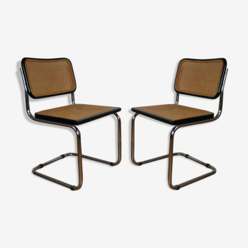 Paire de chaises B32 par Marcel Breuer Italie