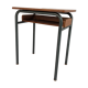 Vintage wooden and metal school desk