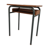 Vintage wooden and metal school desk