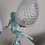 Art-deco dancer lamp