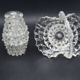 Set of 2 Ercole Barovier Rostrato Murano Italian Glass Vase for Barovier & Toso