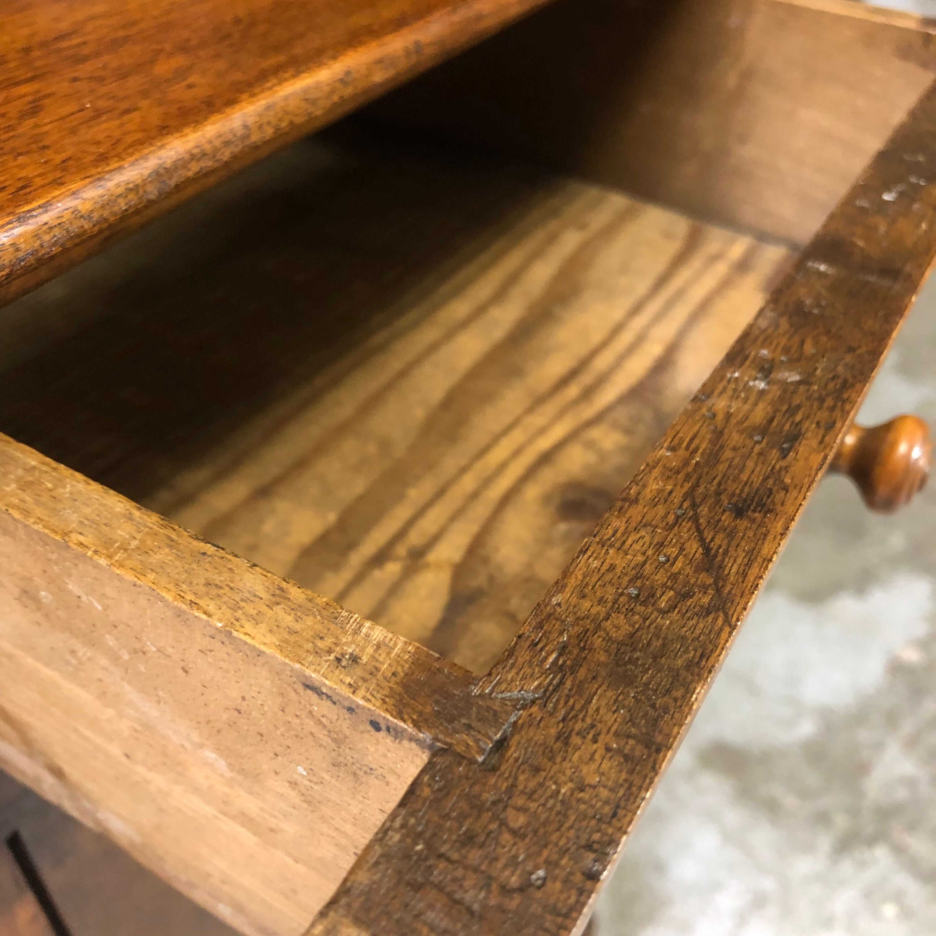 Louis Philippe wooden bedside table