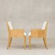 Pair of wooden chairs / armchairs – Modernist work