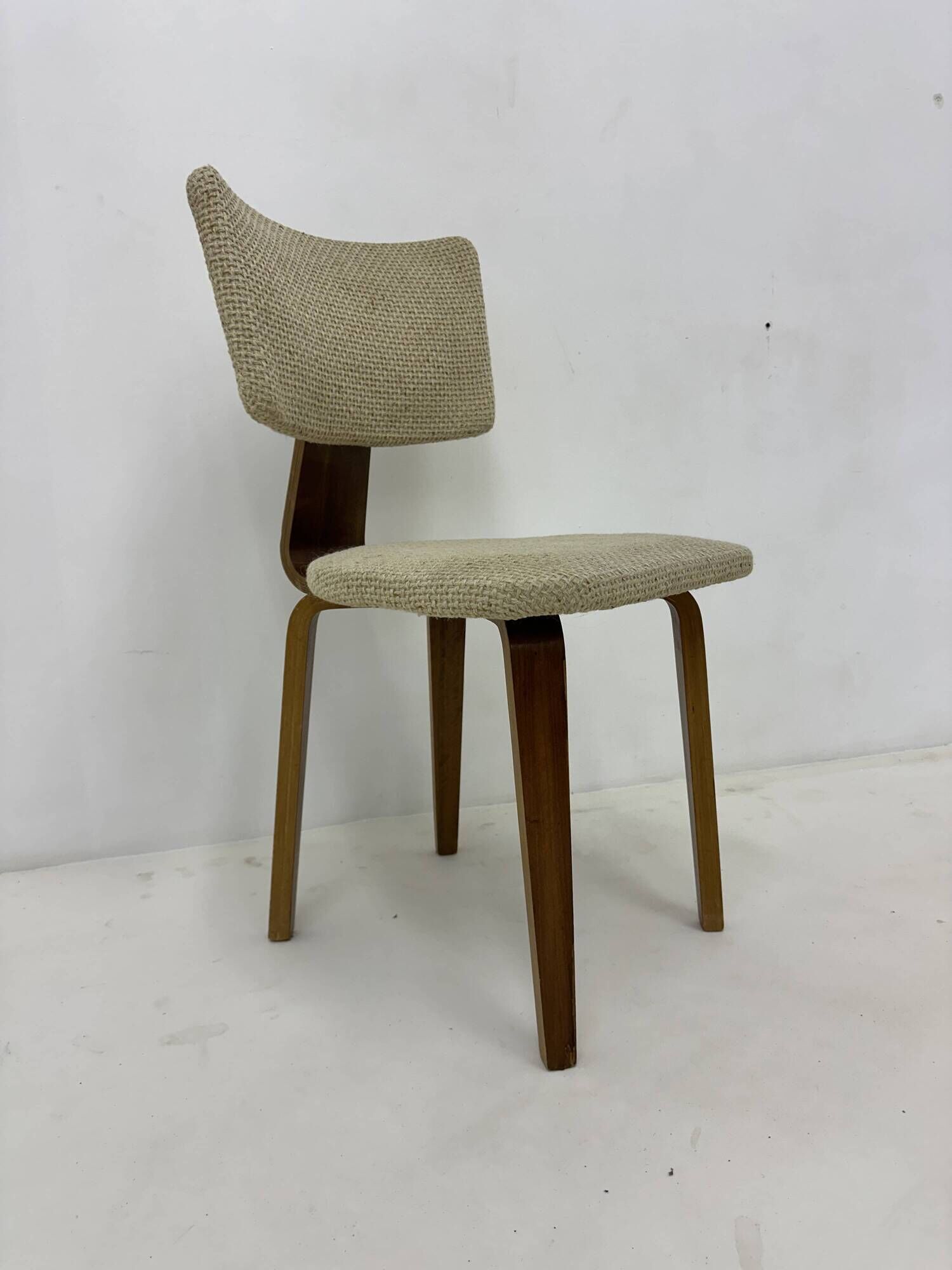 Set of 4 Dutch design by Cor Alons plywood dining chairs , 1960s