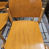 Lot 6 chaises danois empilable 1970 vintage