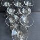 8 Daum gold-plated wine glasses