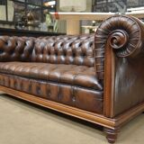 Chesterfield leather sofa