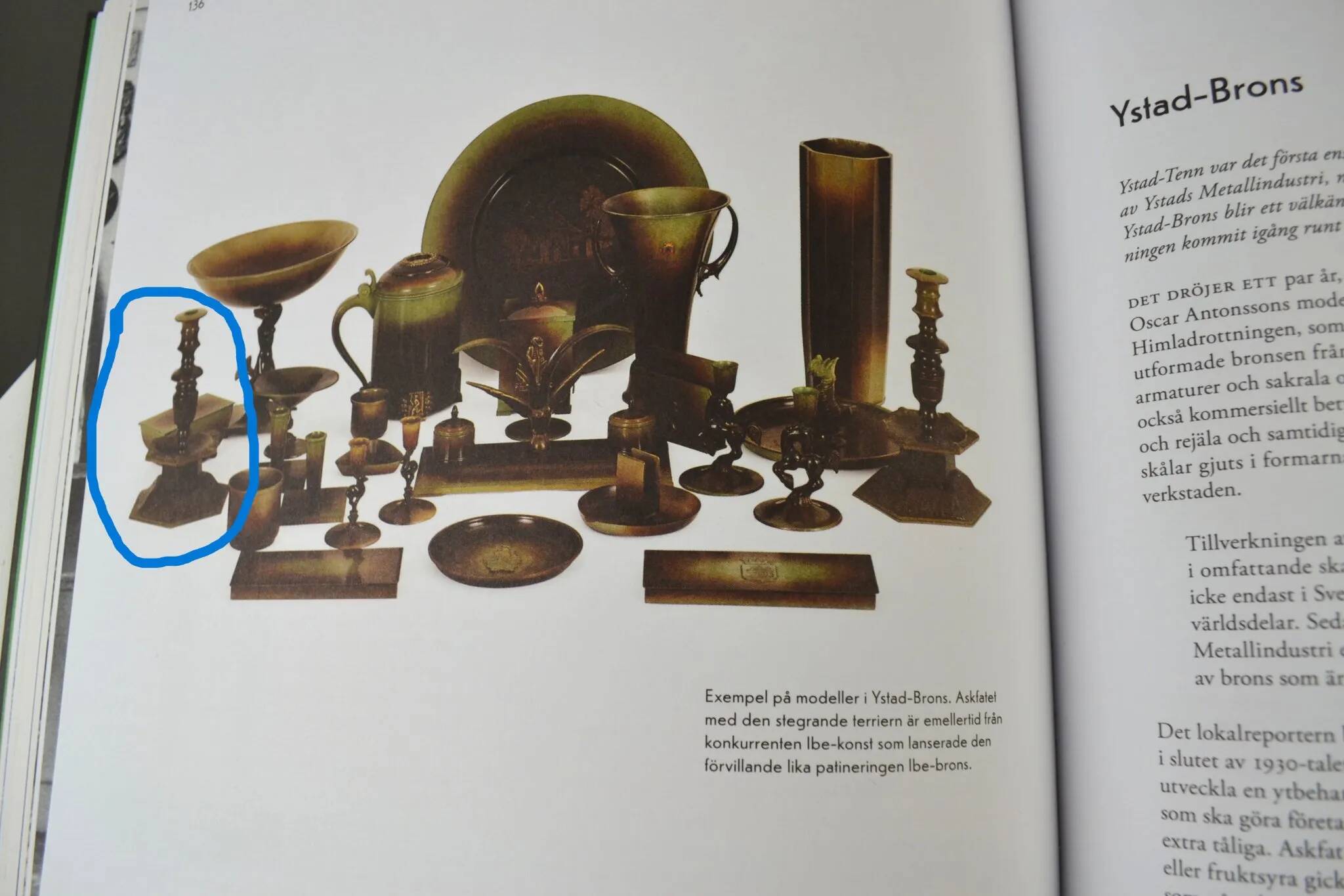Solid Brass Table Lamp by Oscar Antonssons for Ystad-Metall, Sweden, 1940s