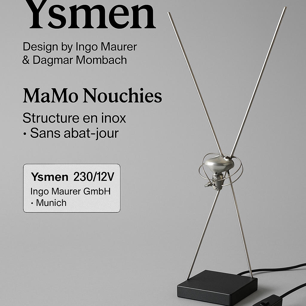 “Ysmen” lamp by Ingo Maurer – MaMo Nouchies design – authentic