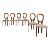 Zes Mid Century eettafel stoelen