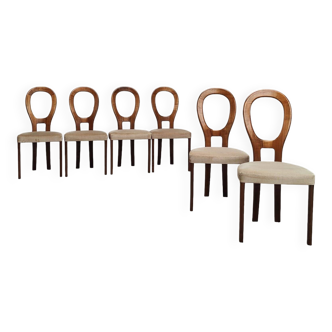 Zes Mid Century eettafel stoelen