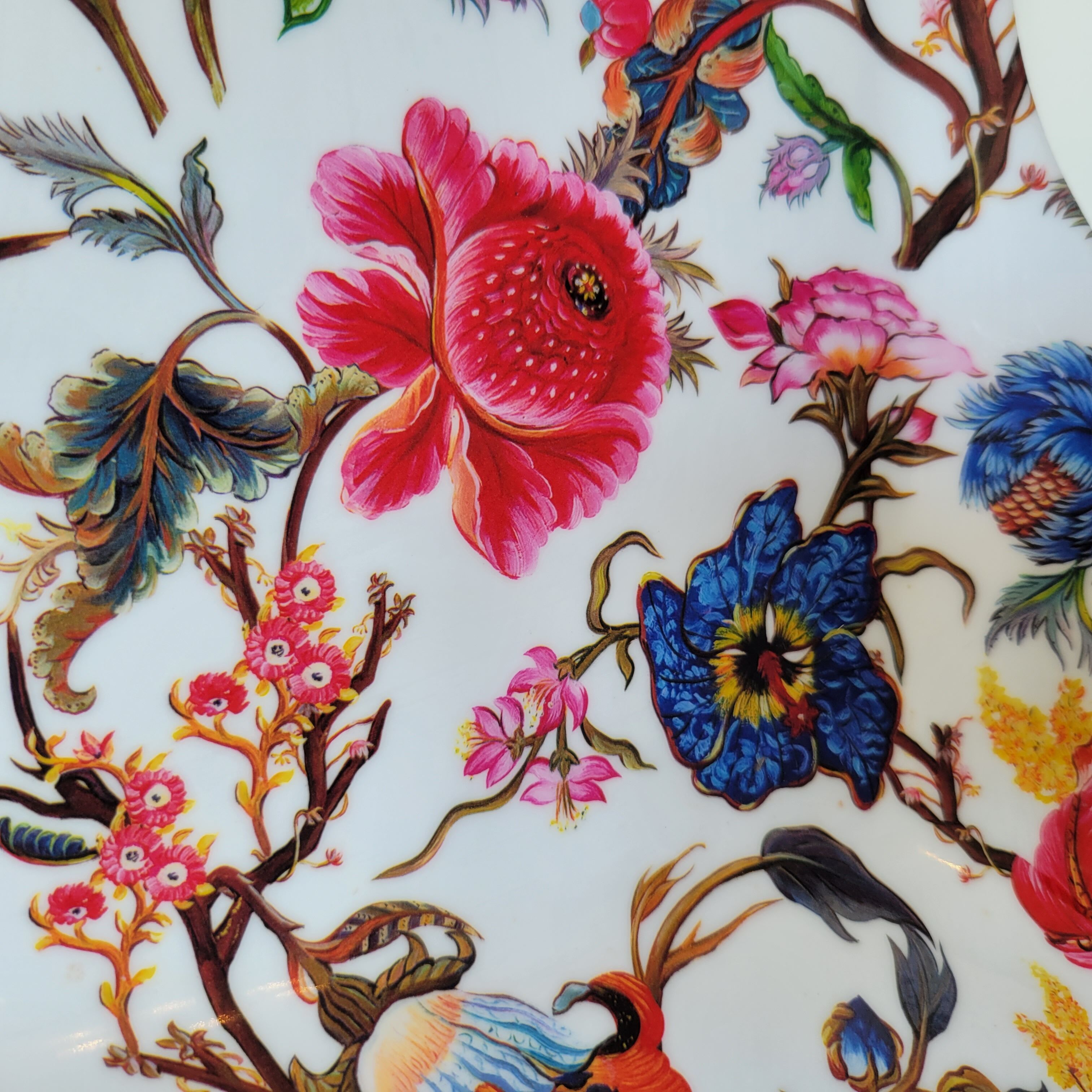 Large melamine serving tray The Leonardo Collection floral decoration
