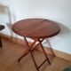 Old folding side table