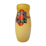 Floral-patterned decorative art vase