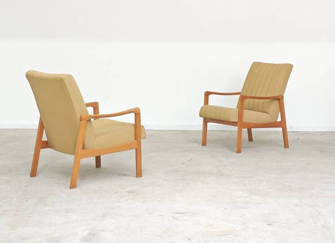 Paire de fauteuils Jitona Sobeslav Ex Tchécoslovaquie
