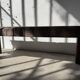 Brutalist Oak Bench – Unique Piece, 20th Century Folk Art
