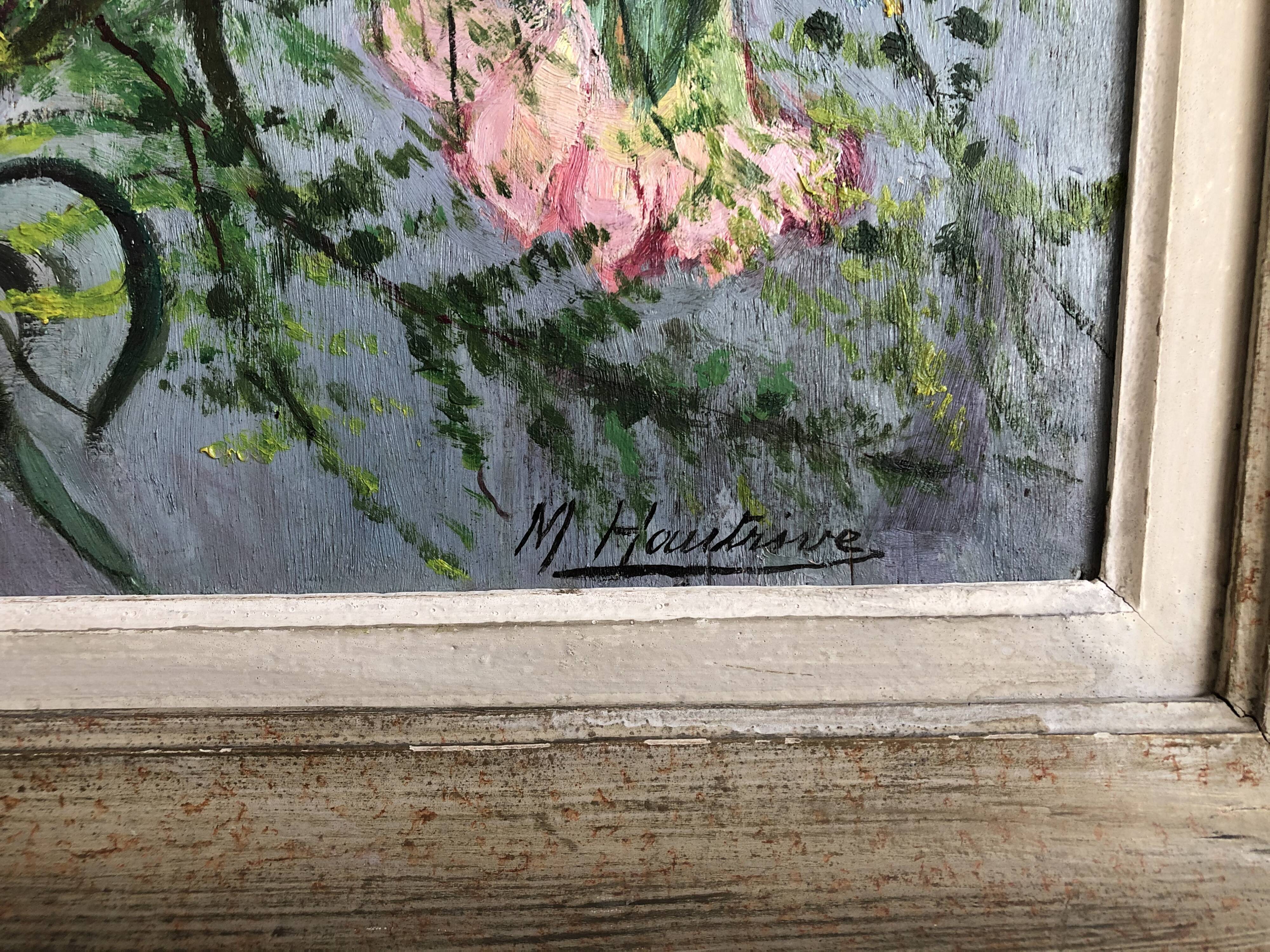 Oil on signed wood panel