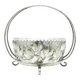 Sugar bowl, postmodernism, silver-plated brass, HEFRA, Poland, 1970s